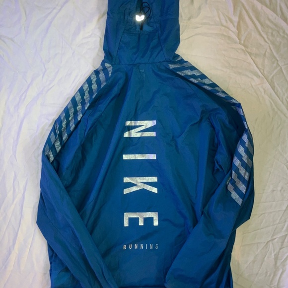 XL Nike Running Blue Quarter Zip Windbreaker - Picture 6 of 6